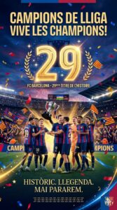 FC Barcelona Crowned Champions of La Liga Again