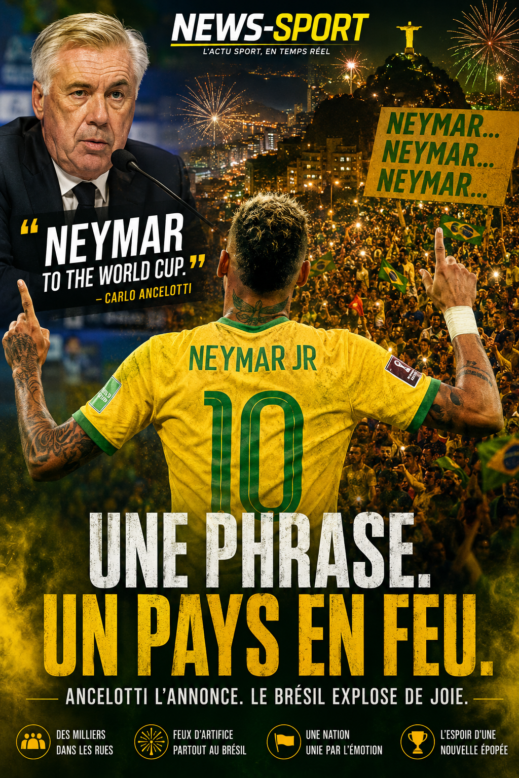 A Nation Holding Its Breath: How Neymar Became Brazil’s Greatest Hope Once Again