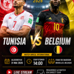 Tunisia vs Belgium live stream: Friendly match 2026
