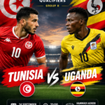 🇹🇳 Tunisia vs Uganda 🇺🇬 — AFCON 2027 Qualifiers