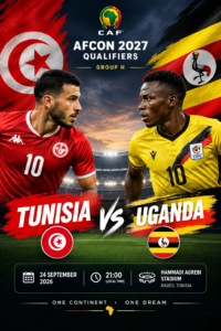 🇹🇳 Tunisia vs Uganda 🇺🇬 | AFCON 2027 Qualifiers